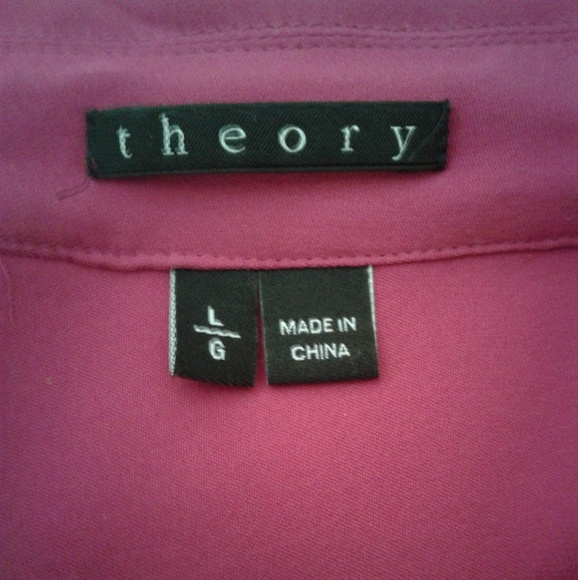 💕 Theory 💯% Silk Button Down Blouse 💕 - Picture 3 of 8